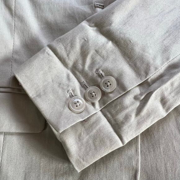 212 Collection Womens Blazer Suit Jacket Single Breast Notched Collar Beige Sz 8 - Picture 11 of 15